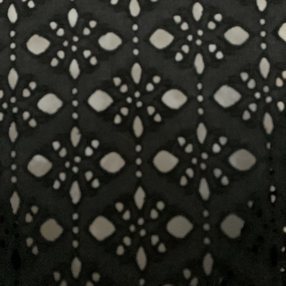 INC Beach Cover Up, Size L, Black Eyelet - Picture 3 of 6